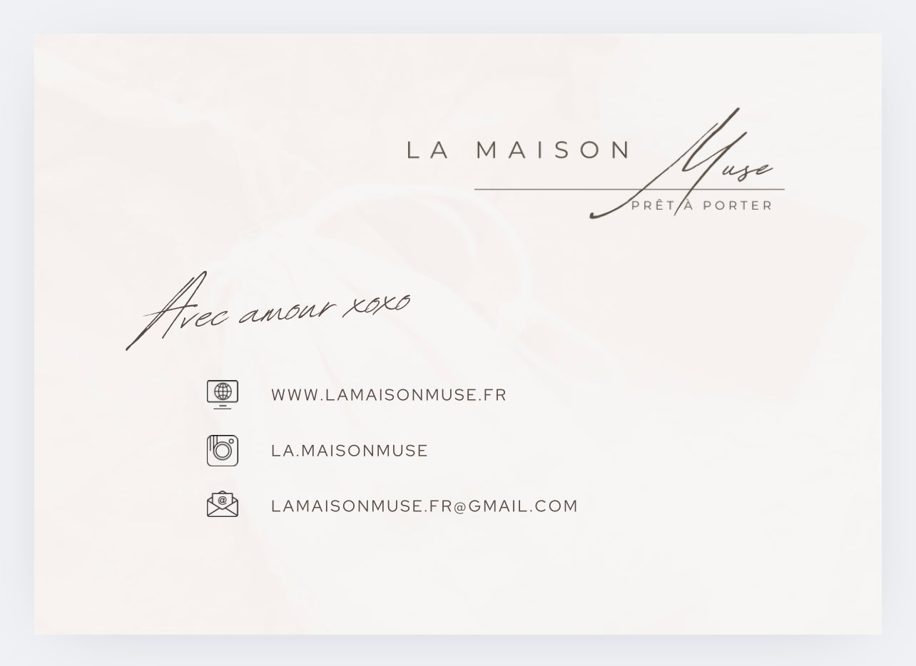 Carte Cadeau - La Maison Muse