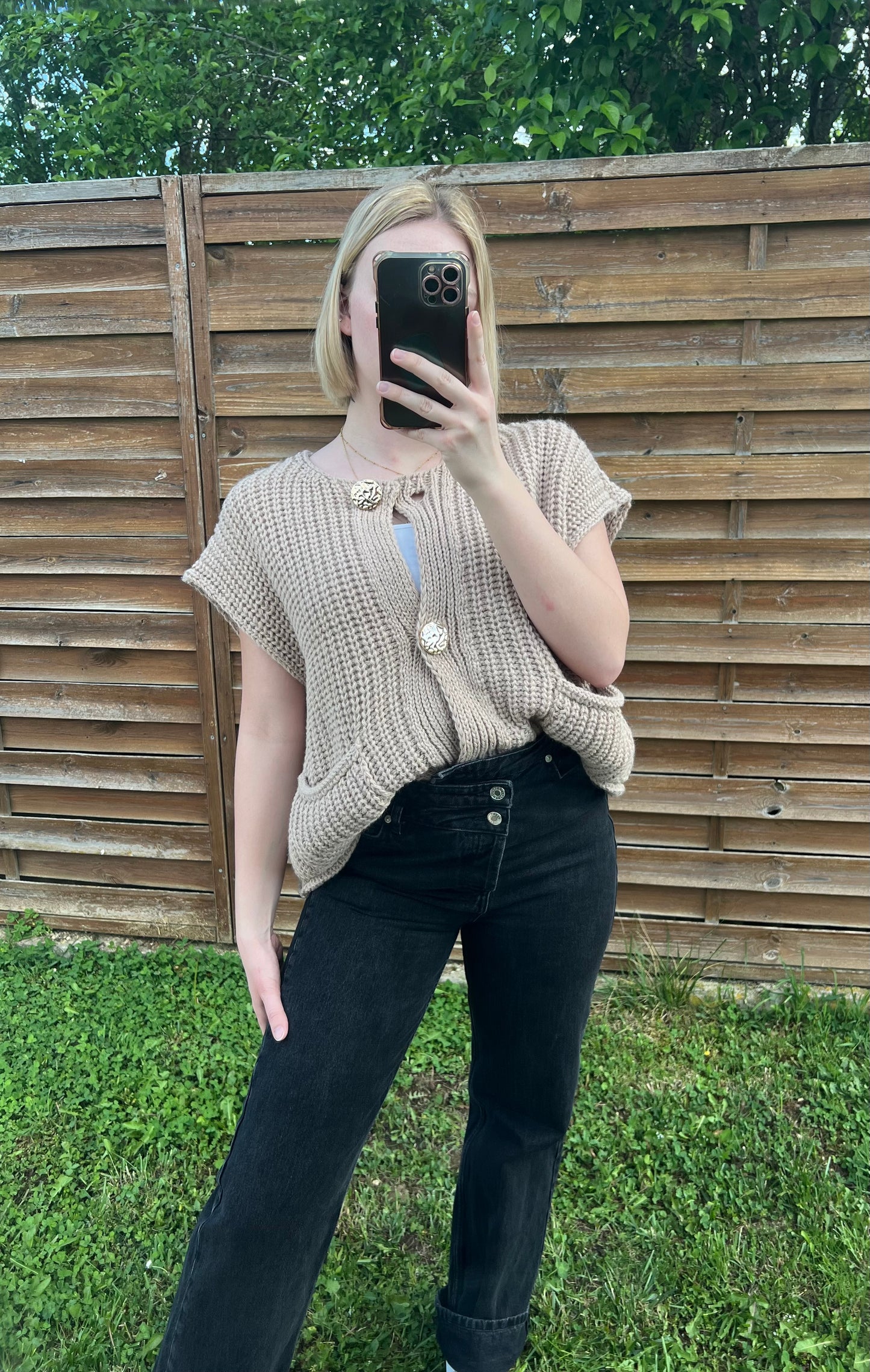 Camille beige vest