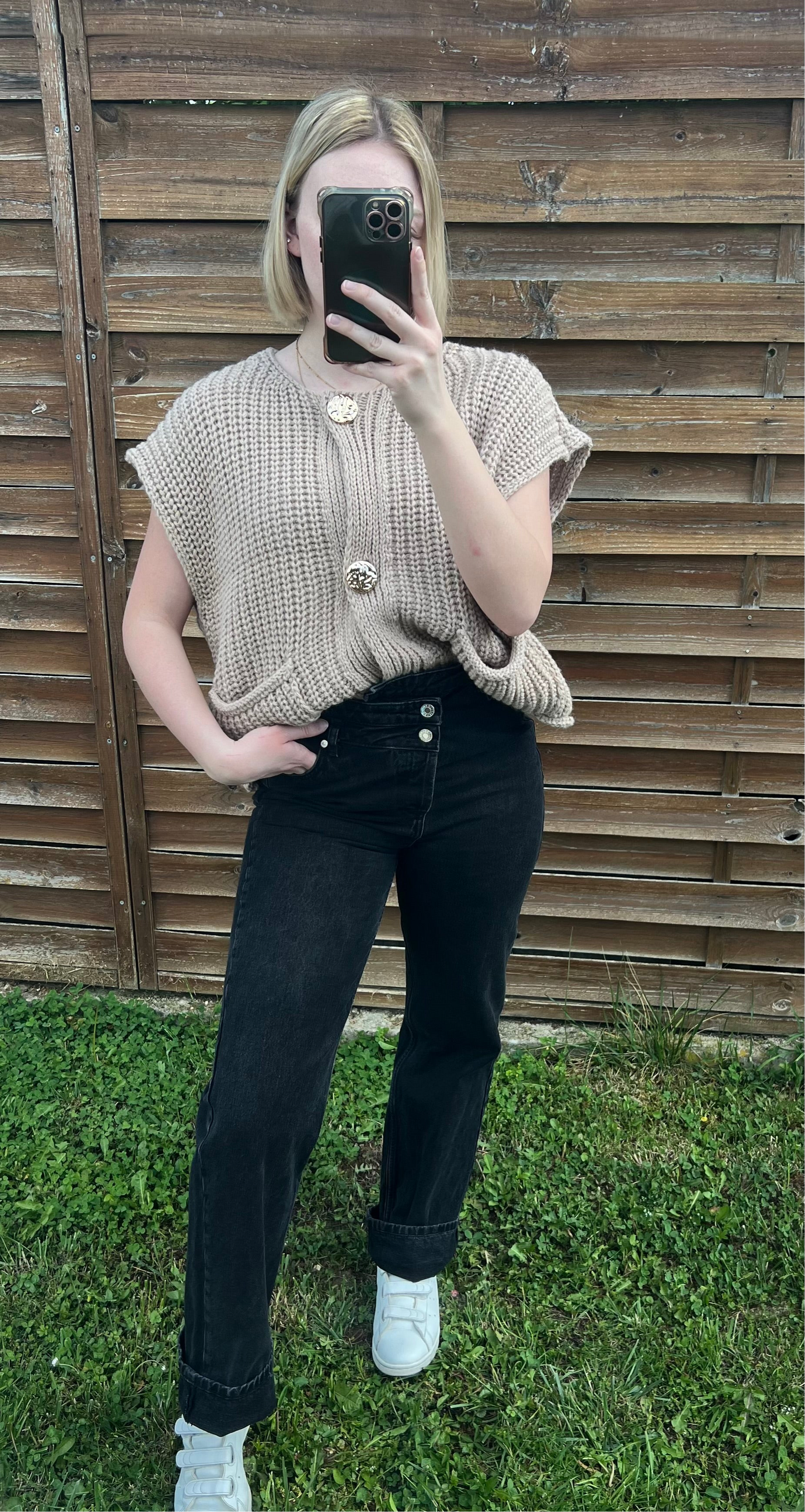 Camille beige vest