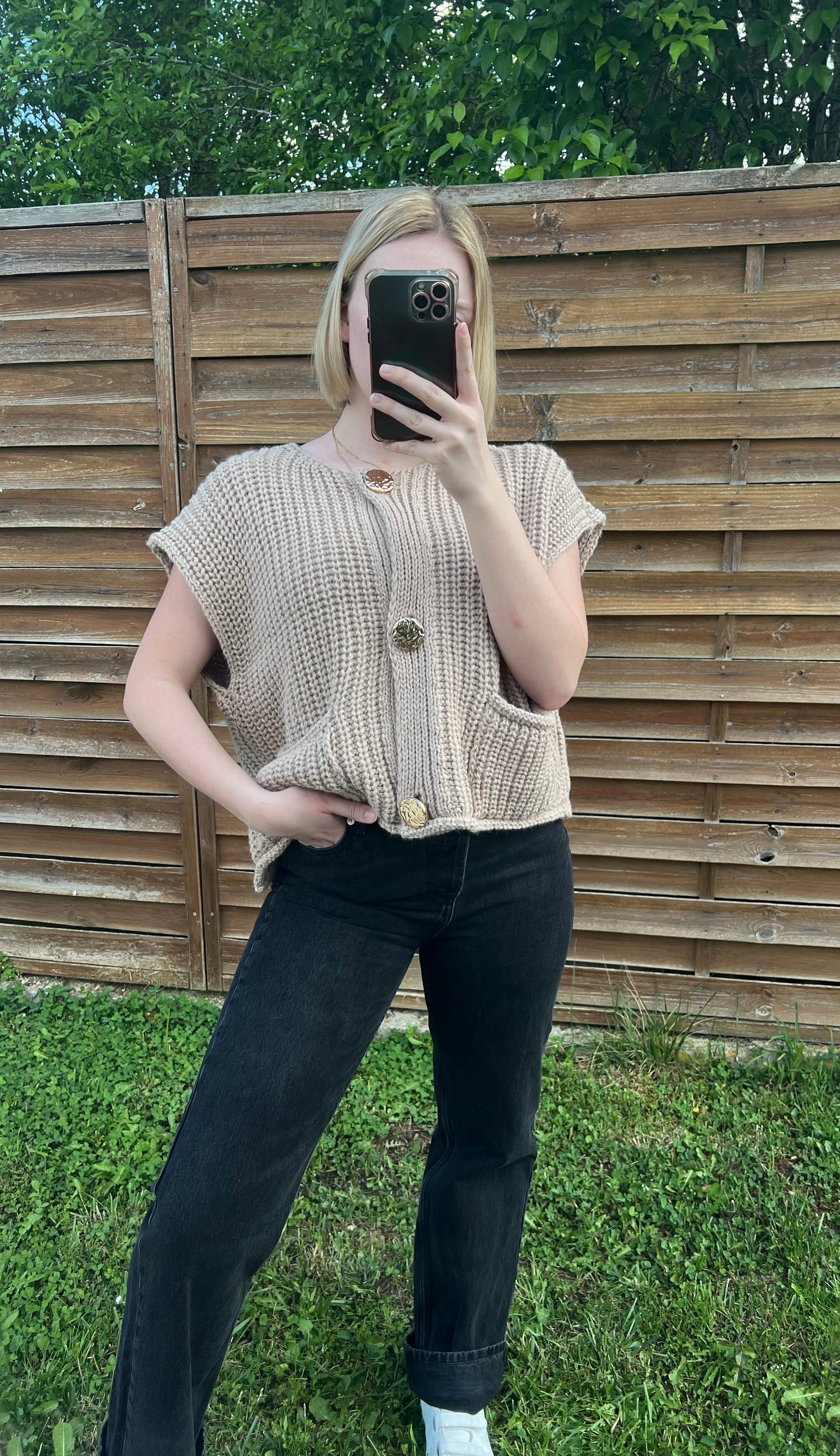 Camille beige vest