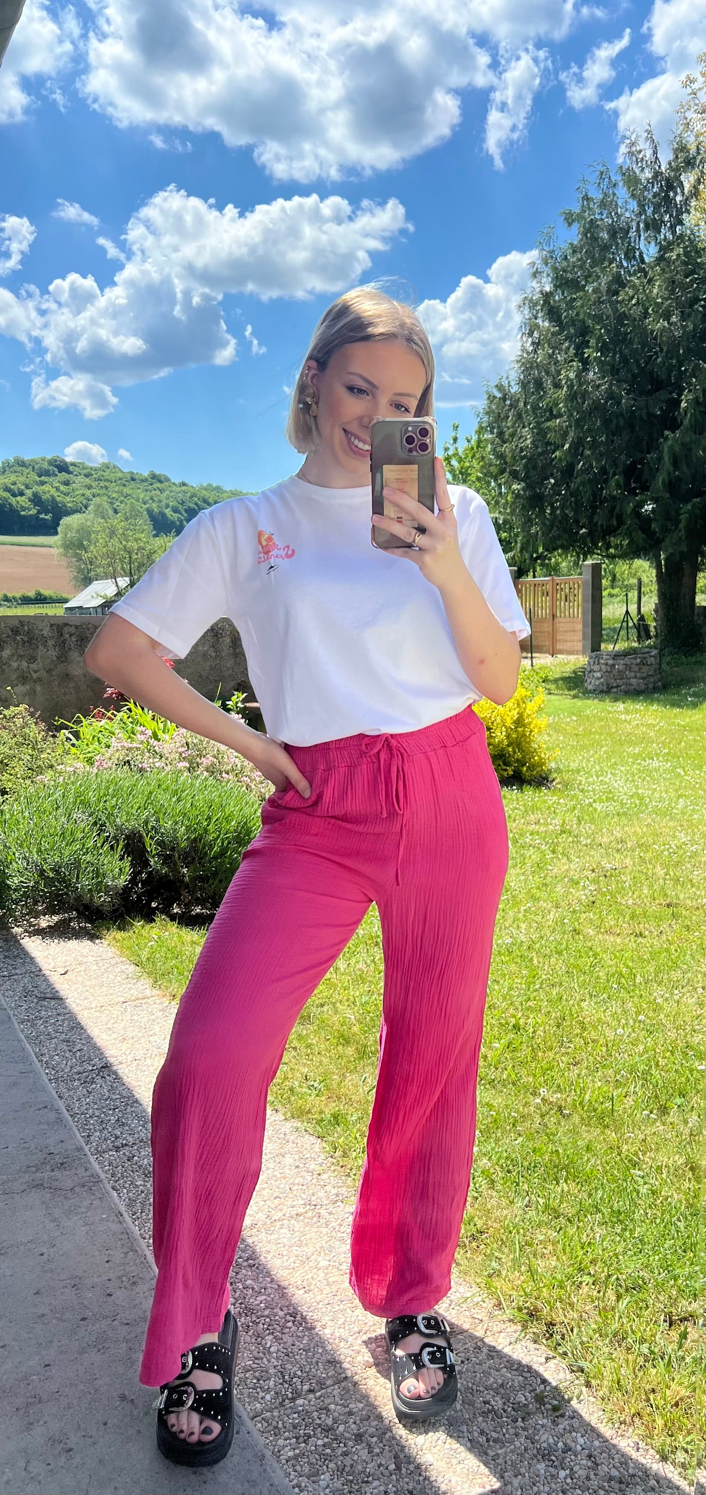 PANTALON GIULLIA ROSE