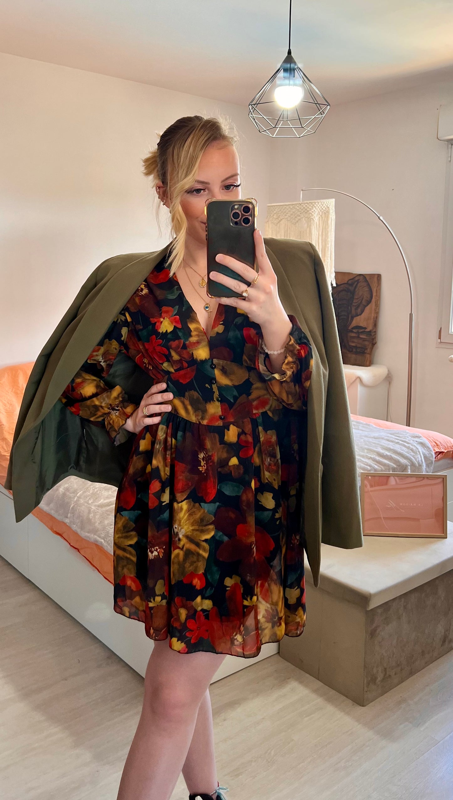 Short brown Mila dress 