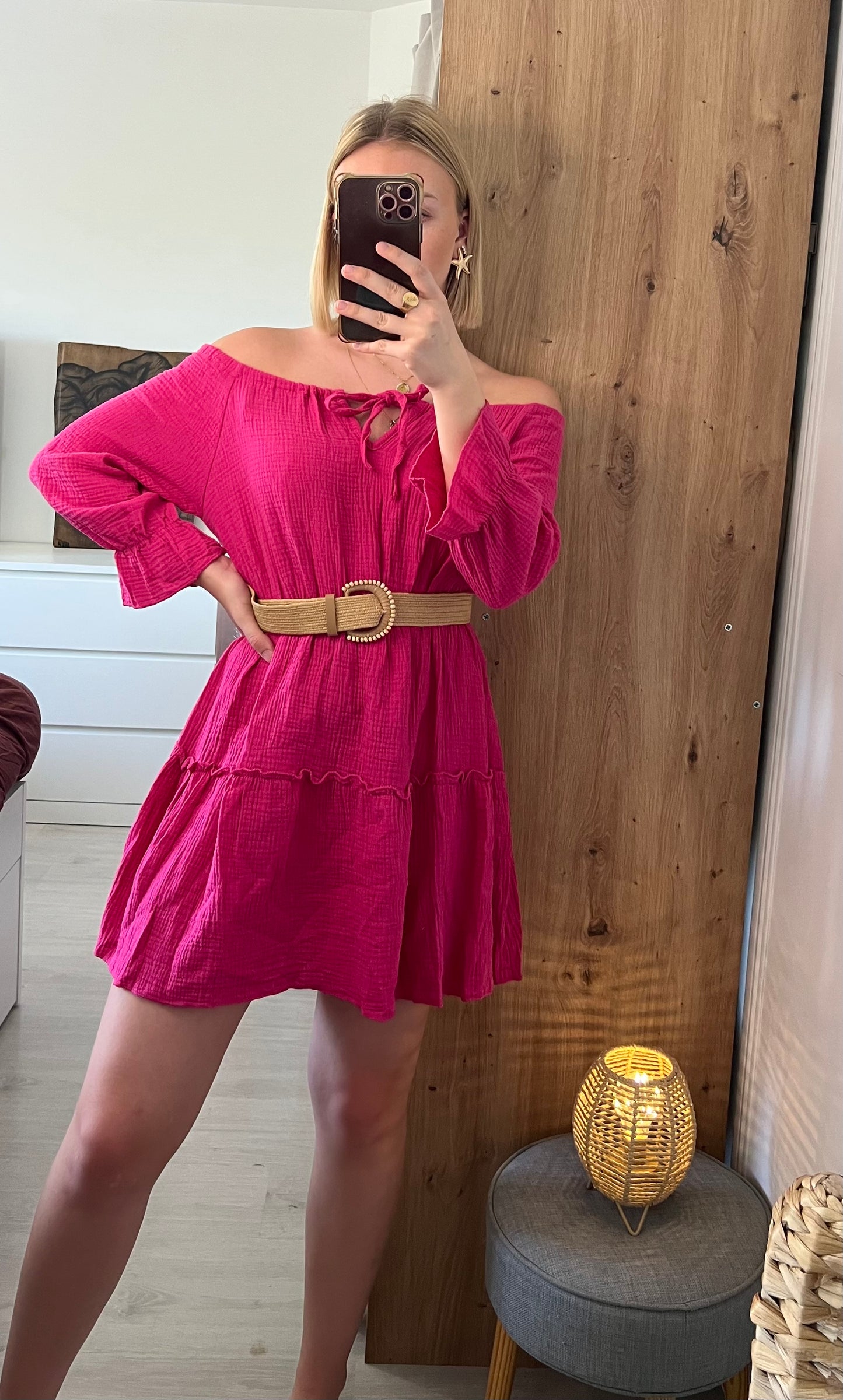 ROBE ESMEE FUSHIA